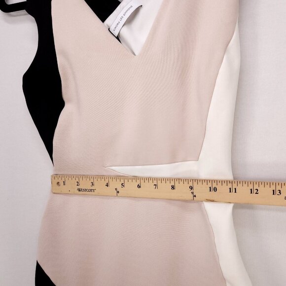 Kimora Lee Simmons Bodycon Pencil Dress Womens Size 2 Ribbed Crossed Back - Picture 15 of 16